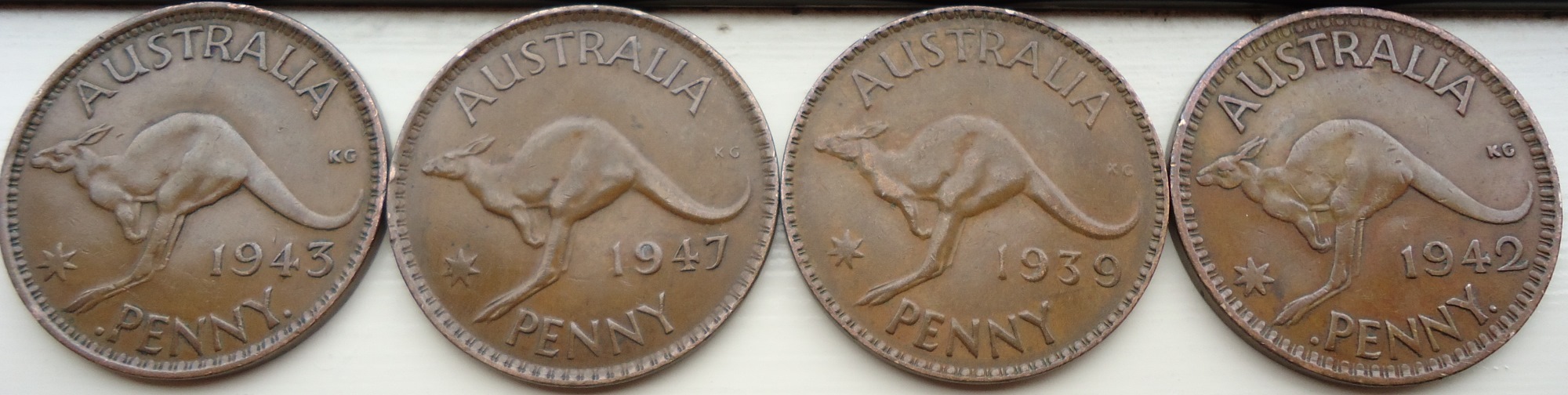 Best-Grade-Pennies-In-The-Common-Dates-Pile-Aus-Obvs----Grading